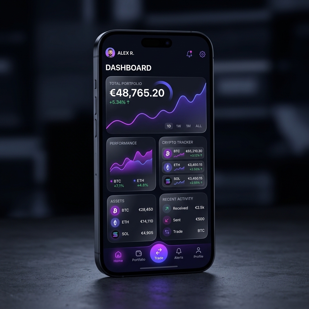 AI-powered mobile application dashboard